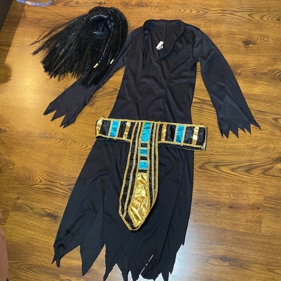 🌷Fashion Witch Costume🌷 Includes Ruby Corset / Nefertiti Wig /  Pharaoh Belt - Picture 10 of 17